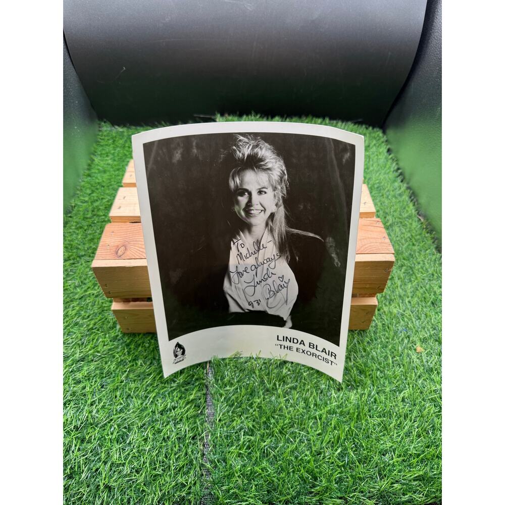 Autographed Photo of Linda Blair as Regan MacNeil– Address to Michelle